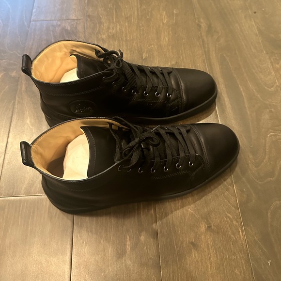 Gently used Authentic Black Christian  Lou louis flat calf